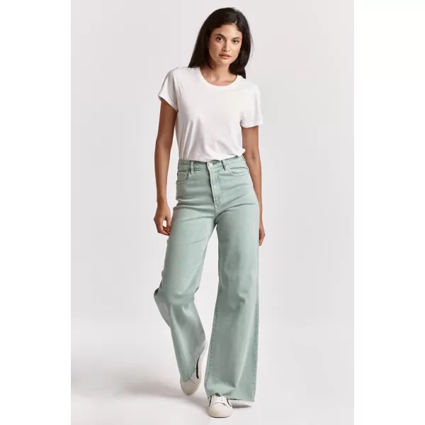 DEAR JOHN Women's Fiona Mid Rise Wide Leg Jeans