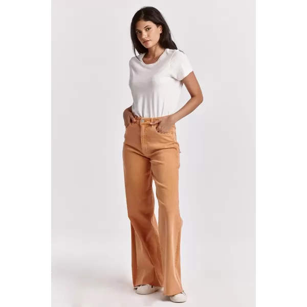 DEAR JOHN Women's Fiona Mid Rise Wide Leg Jeans