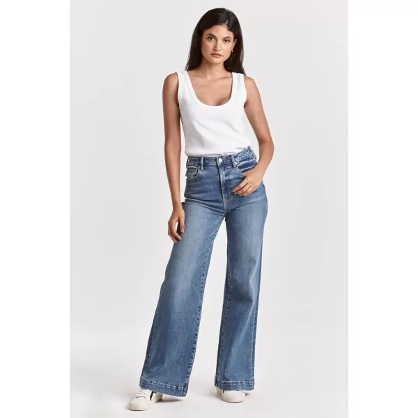 DEAR JOHN Women's Fiona Wide Leg Jeans