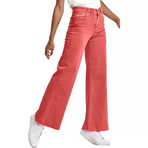 DEAR JOHN Women's Fiona Mid Rise Wide Leg Jeans
