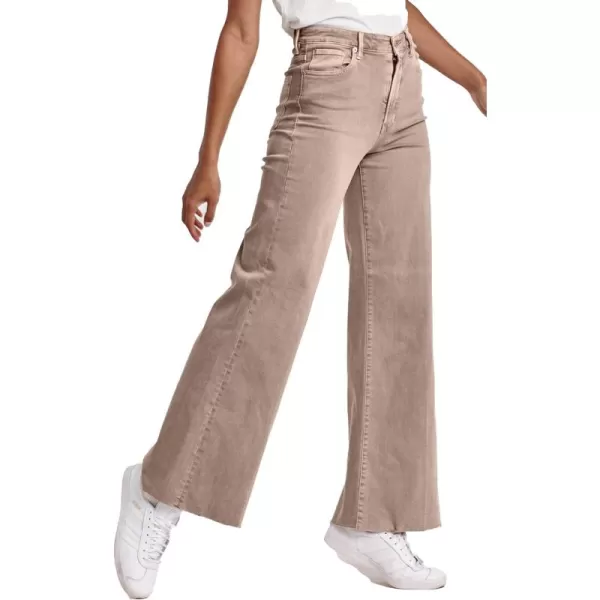 DEAR JOHN Women's Fiona Mid Rise Wide Leg Jeans