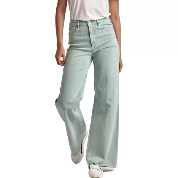 DEAR JOHN Women's Fiona Mid Rise Wide Leg Jeans