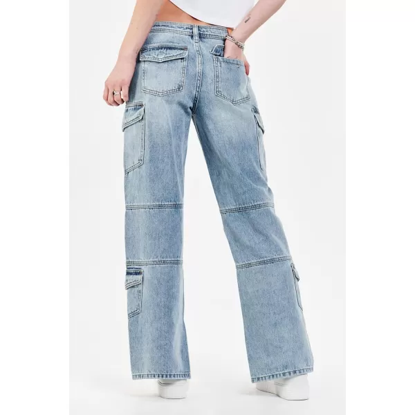 DEAR JOHN Women's Hudson Cargo Straight Jeans
