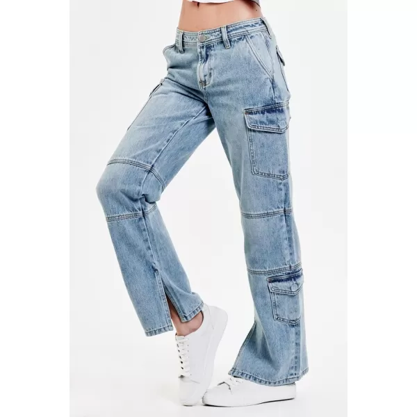 DEAR JOHN Women's Hudson Cargo Straight Jeans