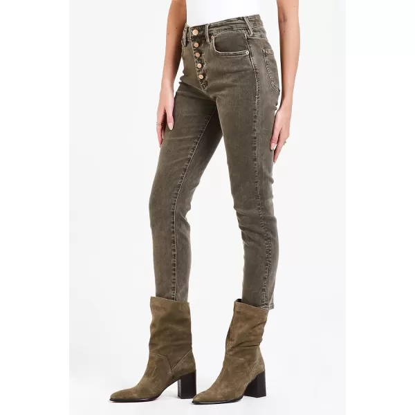 DEAR JOHN Women's Stella Super High Rise Cropped Slim Straight Jeans