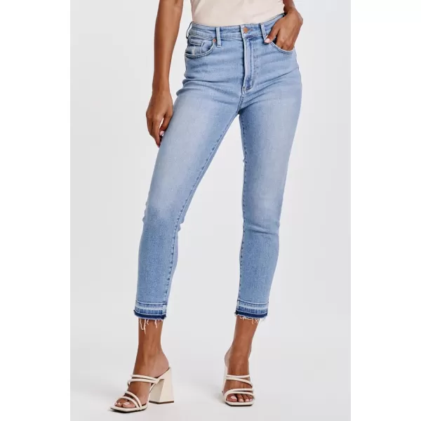 DEAR JOHN Women's Stella Super High Rise Cropped Slim Straight Jeans
