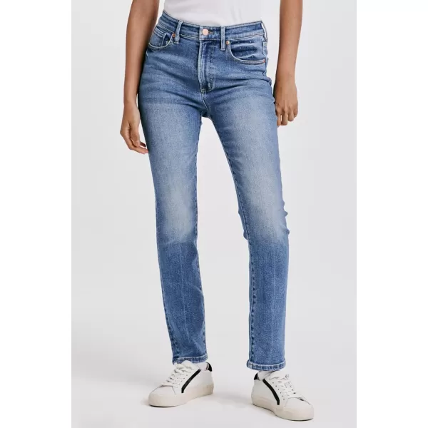 DEAR JOHN Women's Stella Super High Rise Cropped Slim Straight Jeans