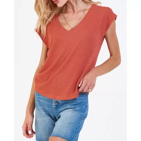 DEAR JOHN Women's Uri Thermal V-Neck Top