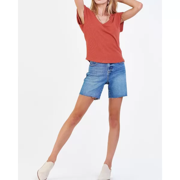 DEAR JOHN Women's Uri Thermal V-Neck Top