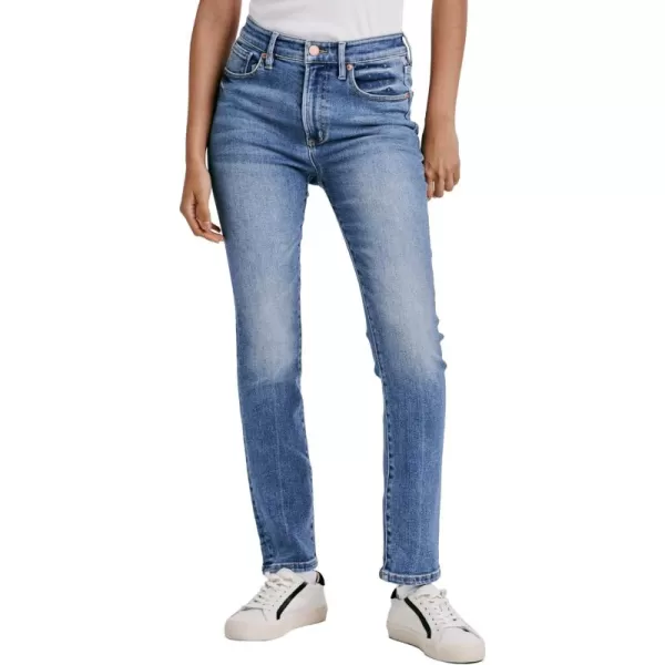 DEAR JOHN Women's Stella Super High Rise Cropped Slim Straight Jeans