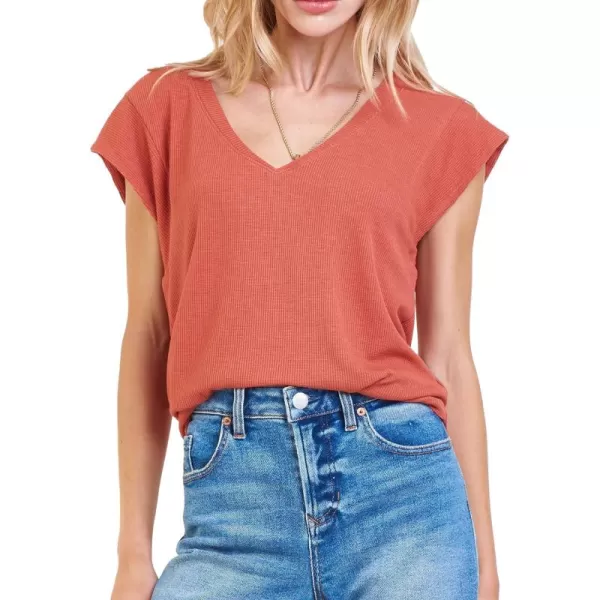 DEAR JOHN Women's Uri Thermal V-Neck Top
