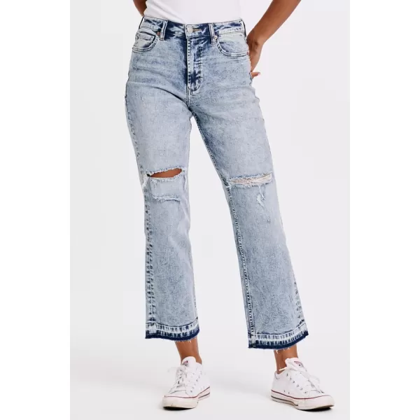 DEAR JOHN Women's 90's High Rise Ankle Straight Denim Jeans