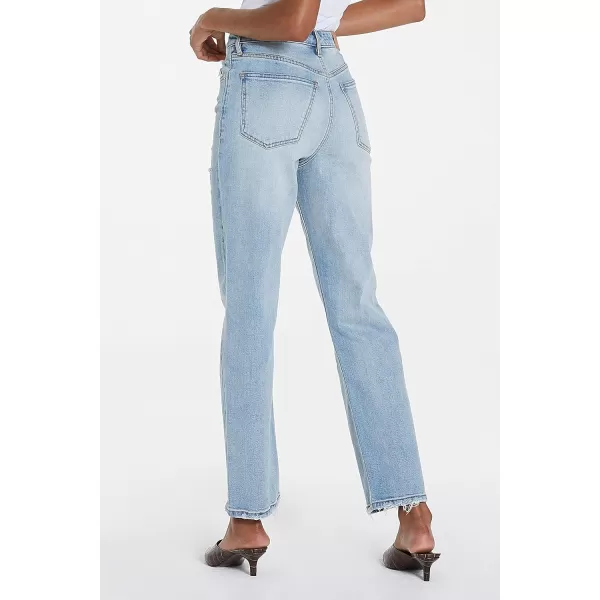 DEAR JOHN Women's 90's High Rise Ankle Straight Denim Jeans
