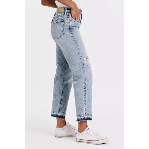 DEAR JOHN Women's 90's High Rise Ankle Straight Denim Jeans