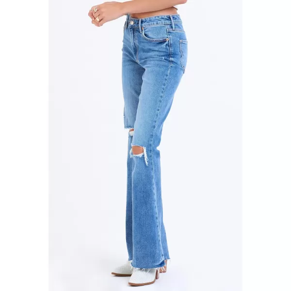 DEAR JOHN Women's Rosa High Rise Flare Jeans