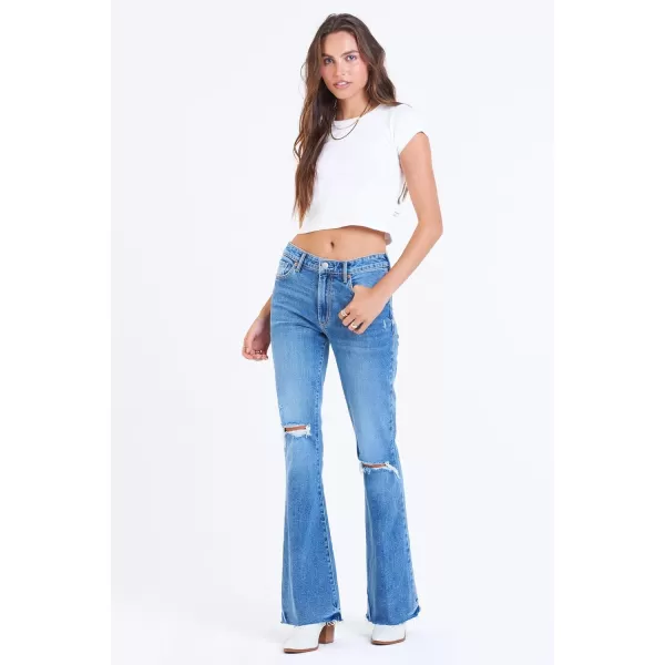 DEAR JOHN Women's Rosa High Rise Flare Jeans