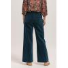 imageDEAR JOHN Audrey High Rise Wide Leg Full Inseam Womens PantsTeal Velveteen