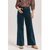 imageDEAR JOHN Audrey High Rise Wide Leg Full Inseam Womens PantsTeal Velveteen