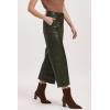 imageDEAR JOHN Audrey Womens Wide Leg Jeans High RiseHunter Green Vegan Leather