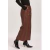 imageDEAR JOHN Audrey Womens Wide Leg Jeans High RiseMahogany Vegan Leather