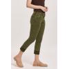 imageDEAR JOHN Blaire Womens Straight Jeans Mid Rise Cuffed InseamArmy