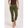 imageDEAR JOHN Blaire Womens Straight Jeans Mid Rise Cuffed InseamArmy