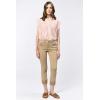 imageDEAR JOHN Blaire Womens Straight Jeans Mid Rise Cuffed InseamBiscuit