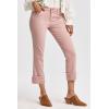 imageDEAR JOHN Blaire Womens Straight Jeans Mid Rise Cuffed InseamBlush
