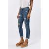 imageDEAR JOHN Blaire Womens Straight Jeans Mid Rise Cuffed InseamBoston