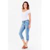 imageDEAR JOHN Blaire Womens Straight Jeans Mid Rise Cuffed InseamDaylight
