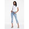 imageDEAR JOHN Blaire Womens Straight Jeans Mid Rise Cuffed InseamGlass Beach