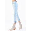 imageDEAR JOHN Blaire Womens Straight Jeans Mid Rise Cuffed InseamGolden Cream