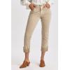 imageDEAR JOHN Blaire Womens Straight Jeans Mid Rise Cuffed InseamGolden Road