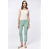 imageDEAR JOHN Blaire Womens Straight Jeans Mid Rise Cuffed InseamIceberg Green