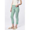 imageDEAR JOHN Blaire Womens Straight Jeans Mid Rise Cuffed InseamIceberg Green