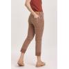 imageDEAR JOHN Blaire Womens Straight Jeans Mid Rise Cuffed InseamToffee
