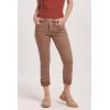 imageDEAR JOHN Blaire Womens Straight Jeans Mid Rise Cuffed InseamToffee