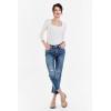 imageDEAR JOHN Jodi Womens Jeans Straight Leg High Rise Cropped InseamClifton