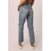 imageDEAR JOHN Jodi Womens Jeans Straight Leg High Rise Cropped InseamSeaview