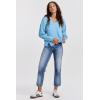 imageDEAR JOHN Zyra Womens Thermal Sweater Oversized Top VNeck Drop Shoulder Long SleeveAdriatic Blue
