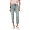 imageDEAR JOHN Blaire Womens Straight Jeans Mid Rise Cuffed InseamBlue Ridge