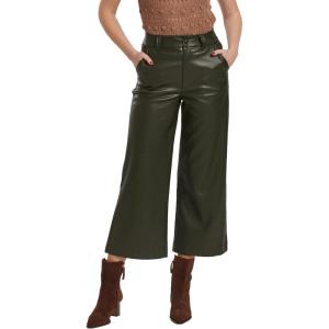 imageDEAR JOHN Audrey Womens Wide Leg Jeans High RiseHunter Green Vegan Leather