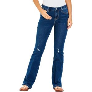 imageDEAR JOHN Jaxtyn Womens Bootcut Jeans MidRise Midwaisted Full Inseam Comfort Stretch Denim fitBrookside