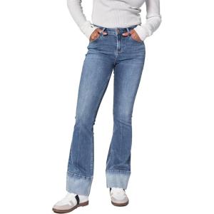 imageDEAR JOHN Jaxtyn Womens Bootcut Jeans MidRise Midwaisted Full Inseam Comfort Stretch Denim fitLagoon