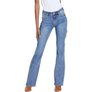 imageDEAR JOHN Jaxtyn Womens Bootcut Jeans MidRise Midwaisted Full Inseam Comfort Stretch Denim fitWaikiki