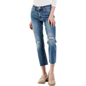 imageDEAR JOHN Jodi Womens Jeans Straight Leg High Rise Cropped InseamClifton
