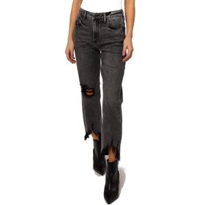 imageDEAR JOHN Jodi Womens Jeans Straight Leg High Rise Cropped InseamVintage Black