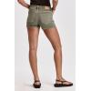 imageDEAR JOHN Ava Womens Denim Shorts Mid Rise Classic Comfort Stretch Short InseamArmy Moss