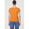 imageDEAR JOHN Vanya VNeck Womens ShortSleeve Relaxed Fit TopPumpkin Spice