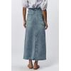 imageDEAR JOHN Vianna Womens Denim Skirt Front Slit Clean HemNarvik